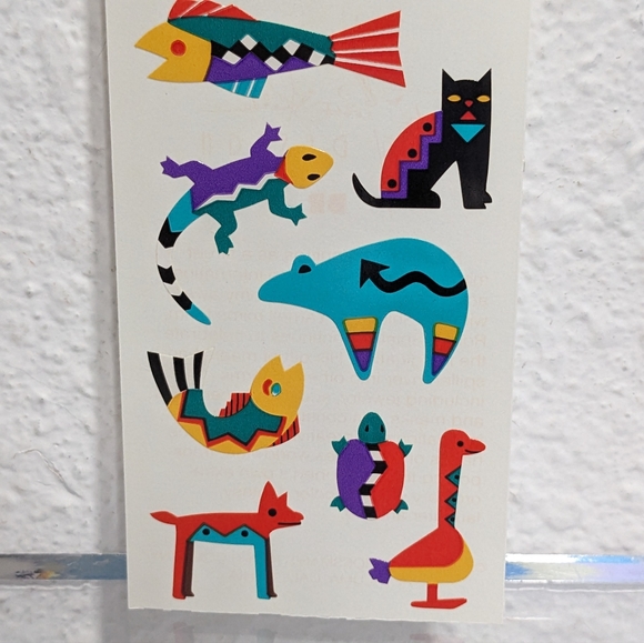 Vintage Mrs Grossman's Robert Shields Stickers Southwest Gecko Cat Fish - Picture 6 of 6